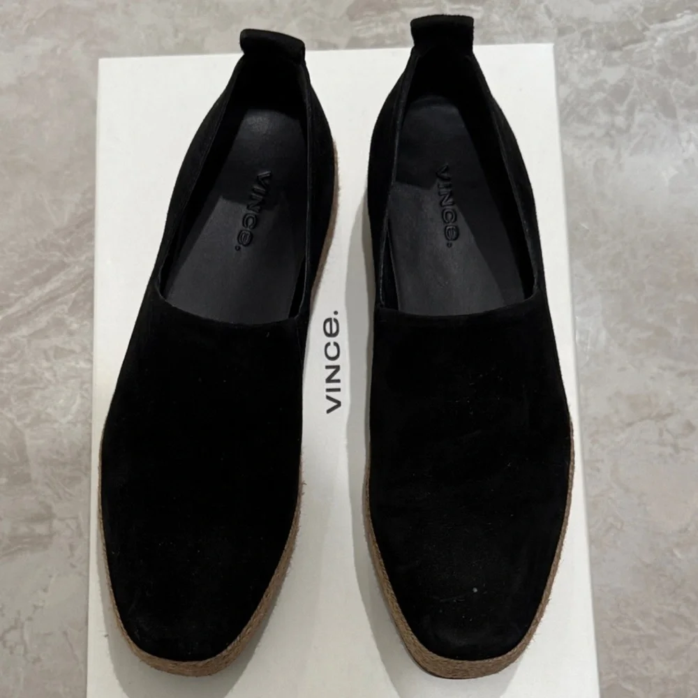 Vince Men's Black Suede Loafers